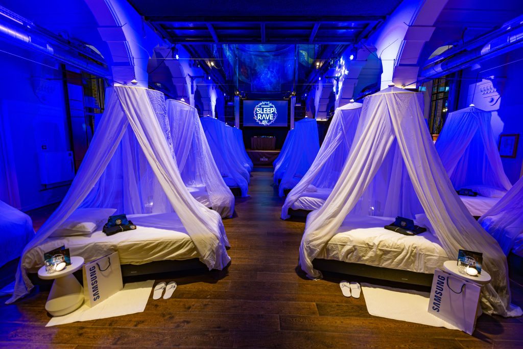 Samsung Sleep Rave in samenwerking met Swiss Sense